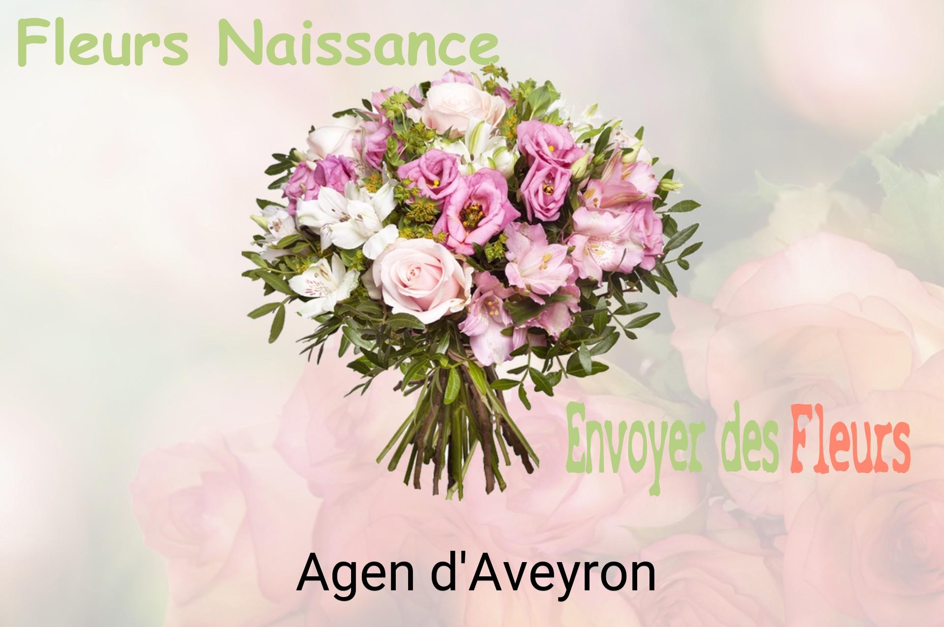 Bouquet de fleurs de naissance livré à Agen-d'Aveyron